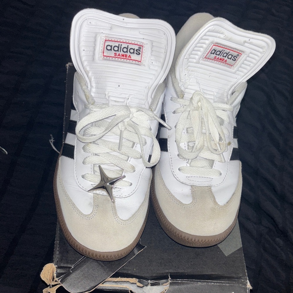 Adidas Samba White and Black High-Tops